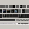 Modern socket rail kitchen switch mobile switch 3d model