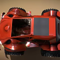 Red Off Road Concept Car With Large Tires And Modern Design Features