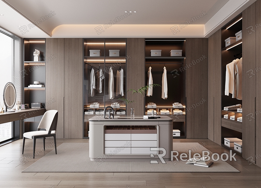 Modern Cloakroom Dresser Wardrobe model