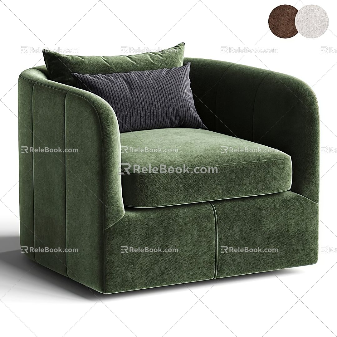 Modern single sofa 3d model