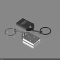 Metal Keychain with Audi and Mercedes Logos for Daily Living Accessories