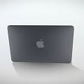 Sleek Silver Laptop With Black Keyboard And Colorful Gradient Screen 3d model