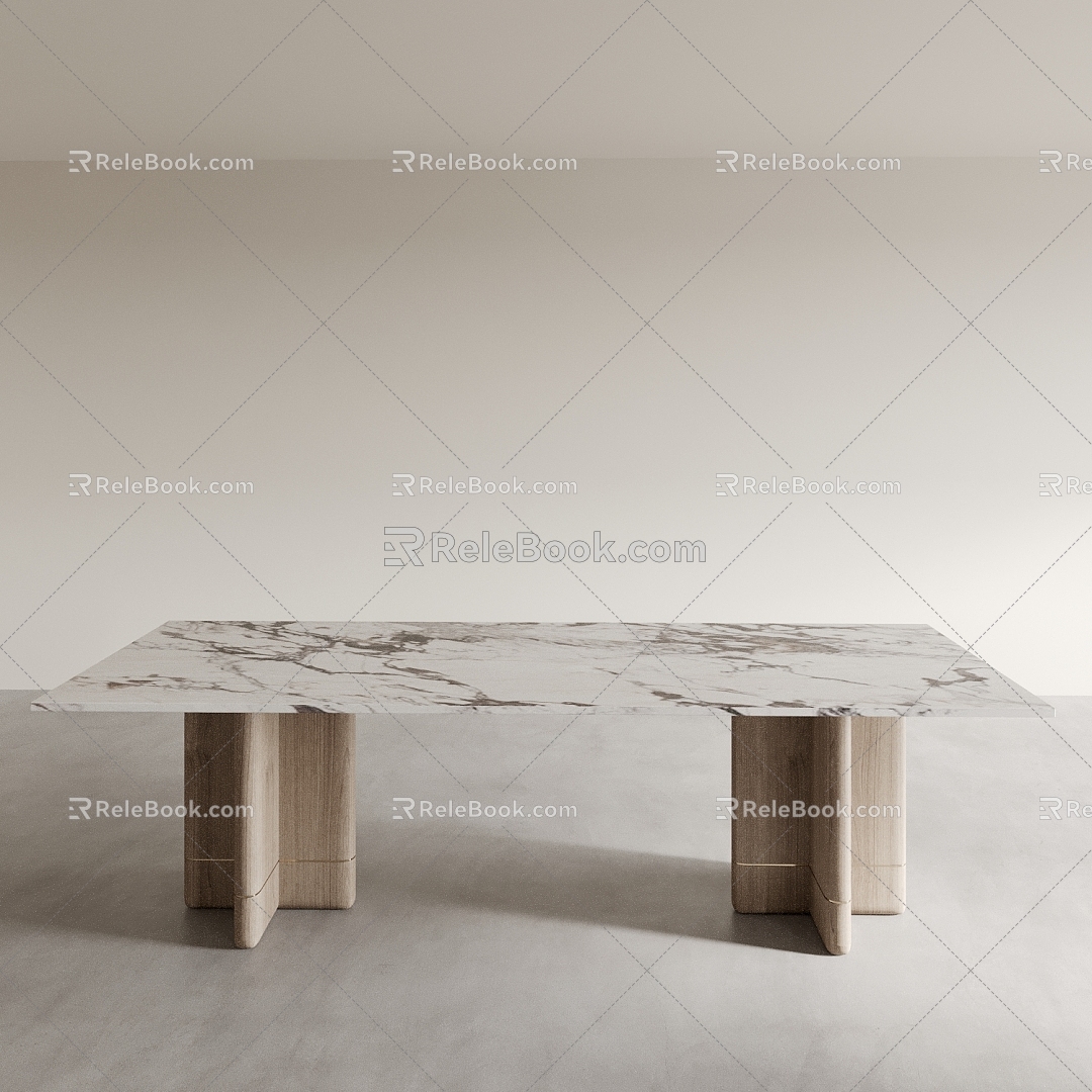 Dining Table Tea Table Desk Long Table Square Table Marble Table 3d model