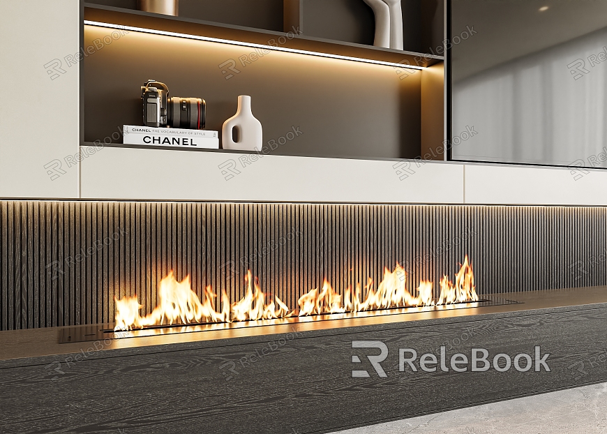 Modern Fireplace Decorative Fireplace model