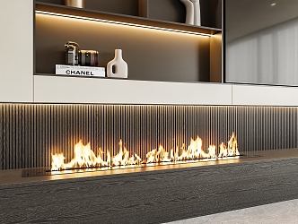 Modern Fireplace Decorative Fireplace 3d model