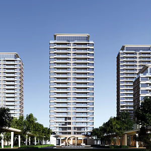 modern residence 3d model