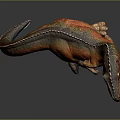 Colorful Dinosaur Model Featuring Realistic T Rex Figure In Standing Posture With Vibrant Skin Texture