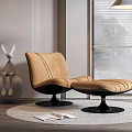 Modern Baxter Recliner 3d model