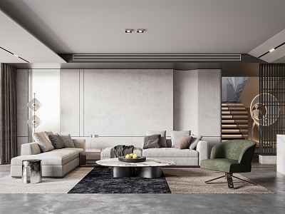 modern living room model