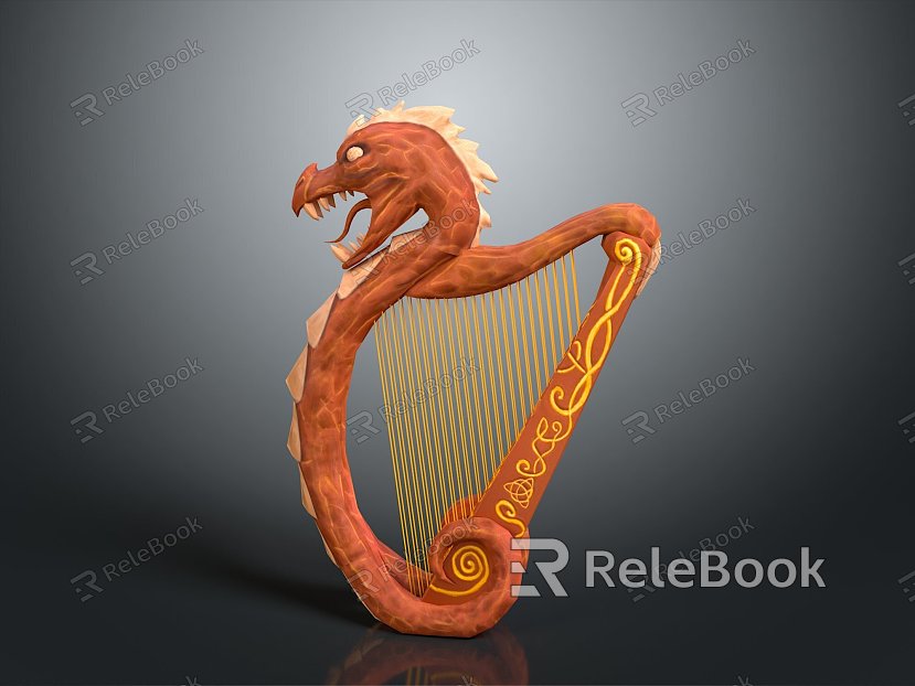 harp classical harp ancient harp western musical instrument western musical equipment western musical equipment music equipment model