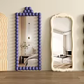 Cream Style Floor Mirror Full-length Mirror Dressed Mirror Irregular Mirror 3d model
