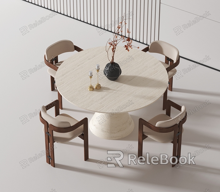 Dining table and chair model