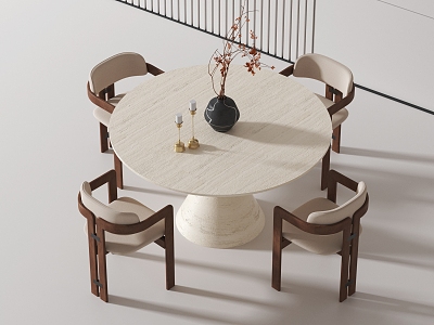 Dining table and chair model