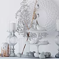 Glass Vase Table Lamp Pendant Combination 3d model