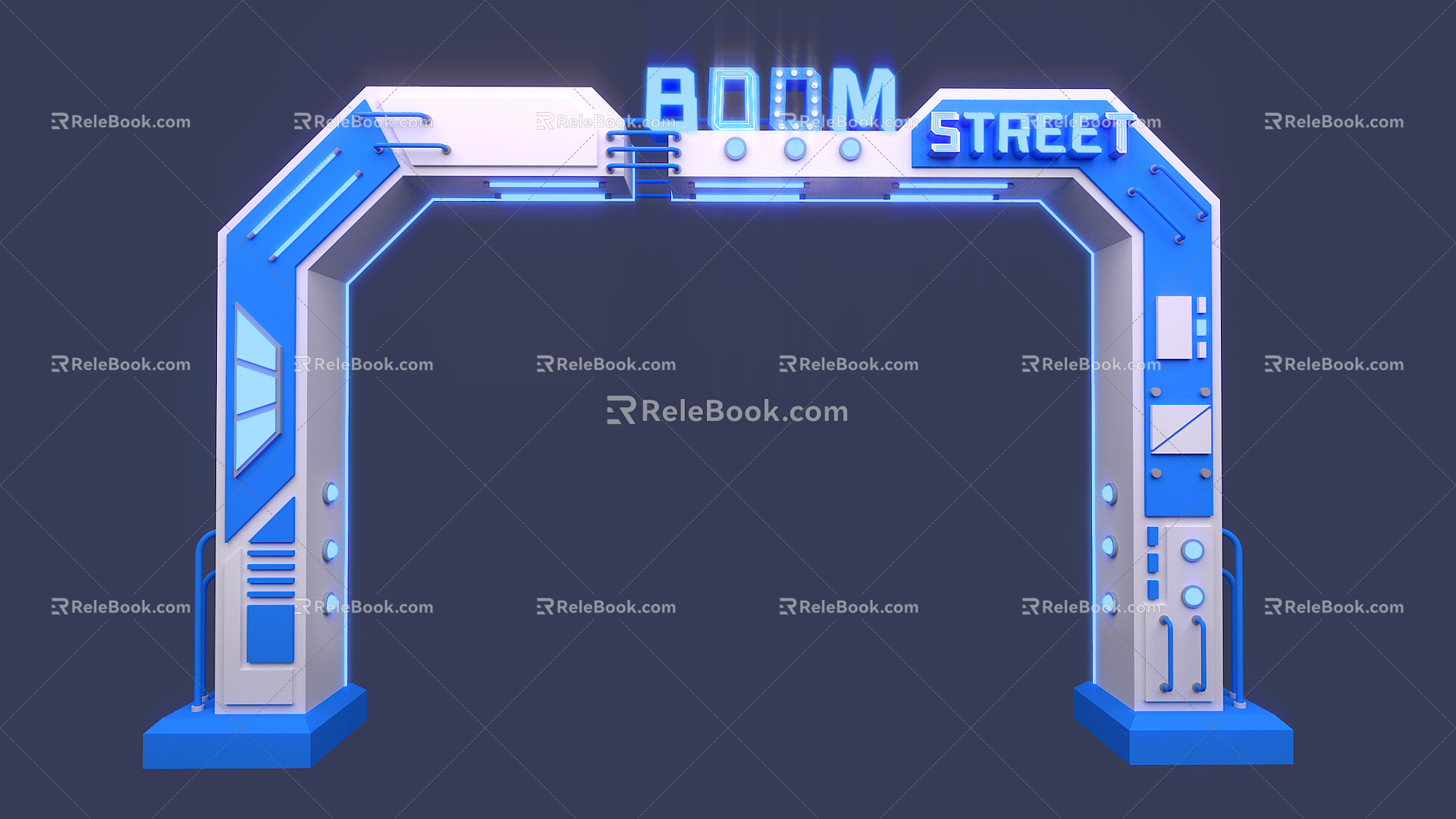 Modern Arch Mei Chen Door Head 3d model