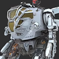 Futuristic Sci-Fi Robot With Armored Exterior Mechanical Limbs And Detailed Components