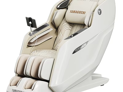 Luxury Modern Massage Chair With Ergonomic Design And Full Body Massage Function 3d model