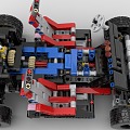 Lego toy building blocks four-wheel drive chassis Audi double diamond 3d model