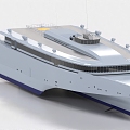 Yacht Cruise Ship 3d model