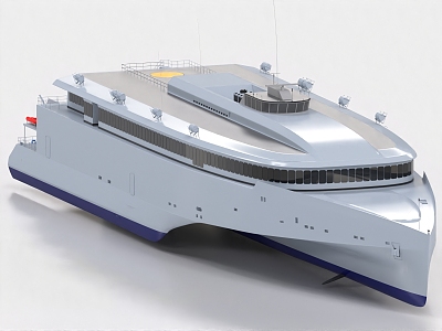 Yacht Cruise Ship 3d model