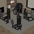 Modern Home Gym Setup With Various Fitness Equipment And Training Machines