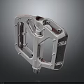 Durable Pink Metal Automotive Pedal With Anti Slip Studs And Precision Bearings