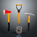 spade shovel shovel shovel shovel shovel shovel tool hardware tools processing tools 3d model