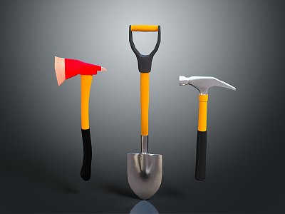 spade shovel tool hardware tools processing tools 3d model