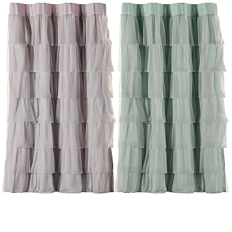 Art Curtain 3d model