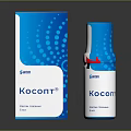 Kocont Daily Household Product With Blue Box Bottle And Dot Pattern Design