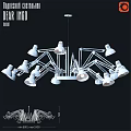 Modern Chandelier With Multiple Adjustable Arms And White Lampshades For Contemporary Interior