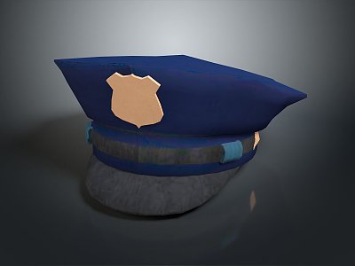 Army Hat Police Hat Officer Hat General Hat Realistic 3d model