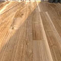 Wooden Floor Planks Showcasing Natural Grain And Warm Light Shadow Effects