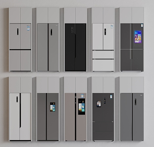 Modern refrigerator single door refrigerator double door refrigerator smart refrigerator embedded refrigerator 3d model