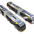 Hyundai Tram Hybrid Trolleybus 3d model