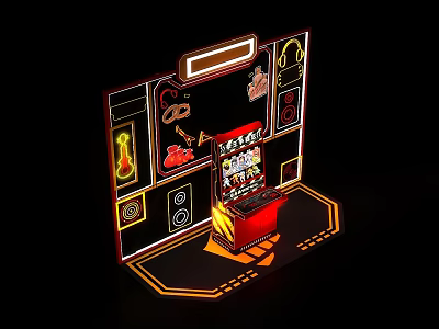 Modern Meichen Exhibition Hall 3d model