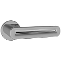 Polished Stainless Steel Door Handle with Modern Minimalist Sleek Metallic Design