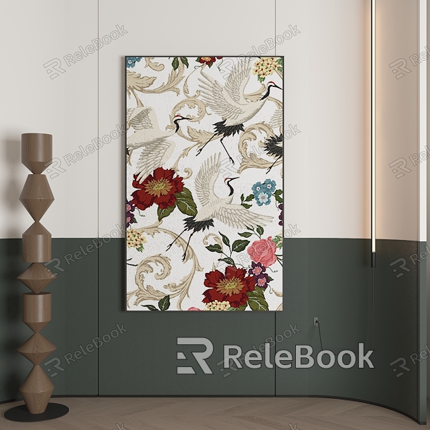 abstract decorative painting model