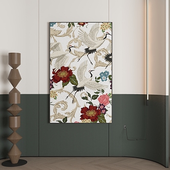 abstract decorative painting 3d model