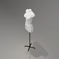 Modern Model Low Face Model 3d model