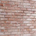 Red Brick Background Wall With Textured Surface For Rustic Interior Design 3d model