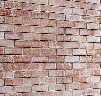 Red Brick Background Wall With Textured Surface For Rustic Interior Design 3d model