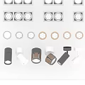 Modern Downlights And Spotlights With Multiple Styles And Decorative Configurations For Home