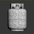 Household LPG Gas Cylinder With Stainless Steel Silver Finish For Home Use