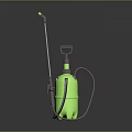 Green Handheld Sprayer with Long Nozzle and Flexible Hose for Household Garden Use