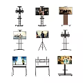 TV Stands with Mobile Tripod and Floor Mount Display Designs 3d model