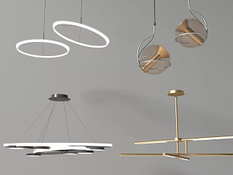 Modern chandelier 3d model
