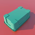 Two Transparent Plastic Storage Boxes On Red Background Practical Household Organizers