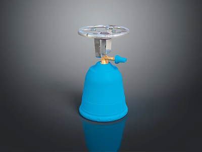 Household Blue Rubber Plunger With Metal Handle For Effective Drain Unclogging 3d model