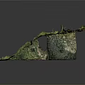 Ancient Stone Archway With Moss Covered Steps And Lush Green Vegetation